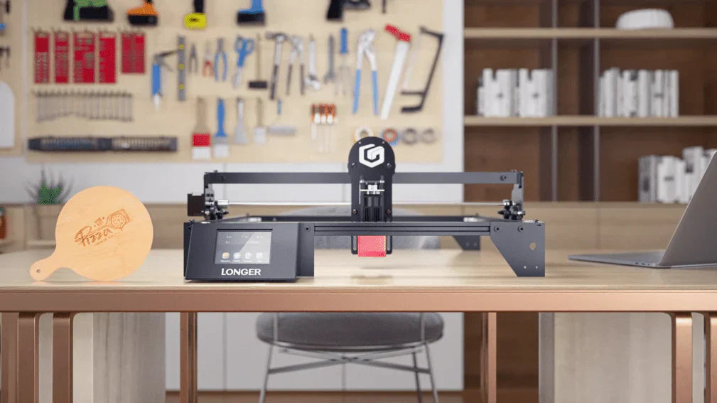 Setup LONGER Laser engraver and material selection