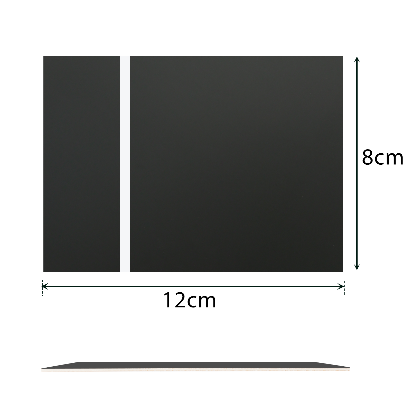 1.3mm Black to White Two-Tone Acrylic Sheet (4pcs)