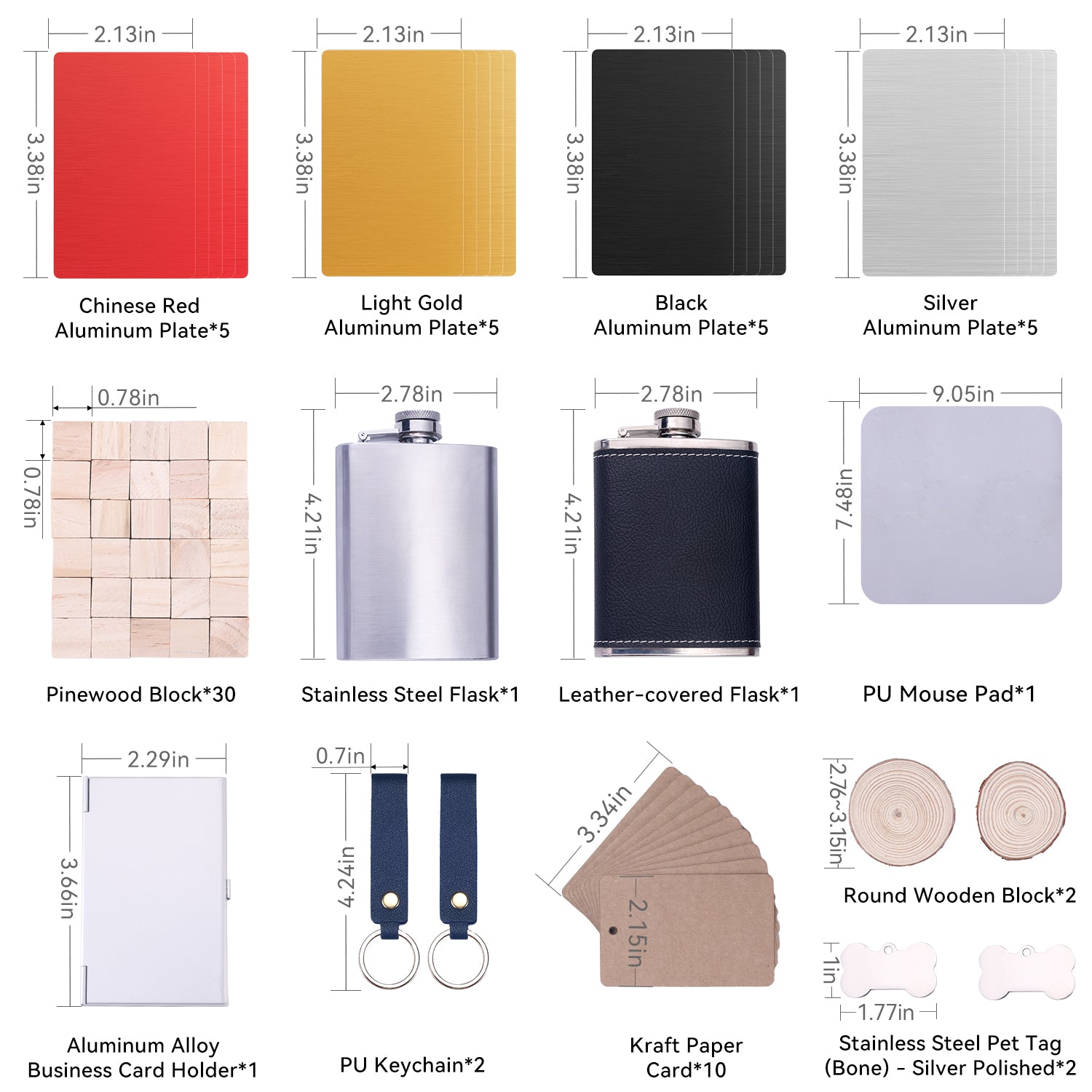 70 PCS DIY Engraving Material