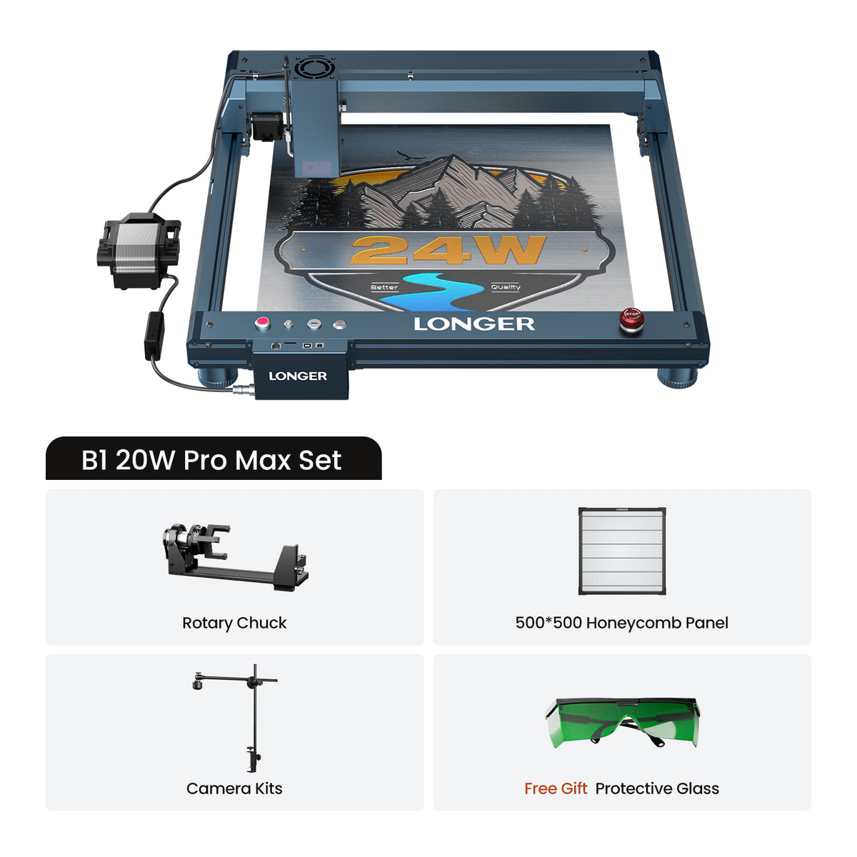 Longer B1 20W Laser Engraving Machine
