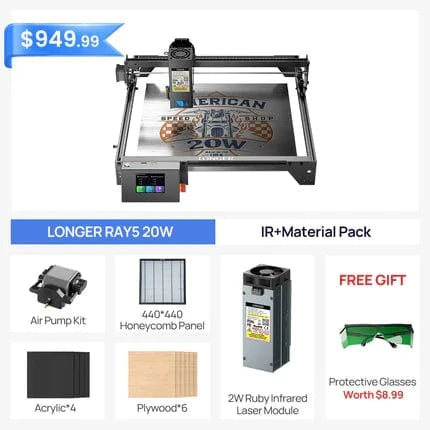 Longer Ray5 20W Laser Engraver