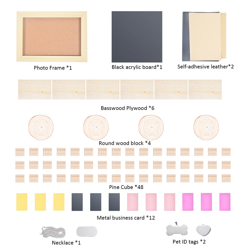 77 PCS DIY Engraving Materials