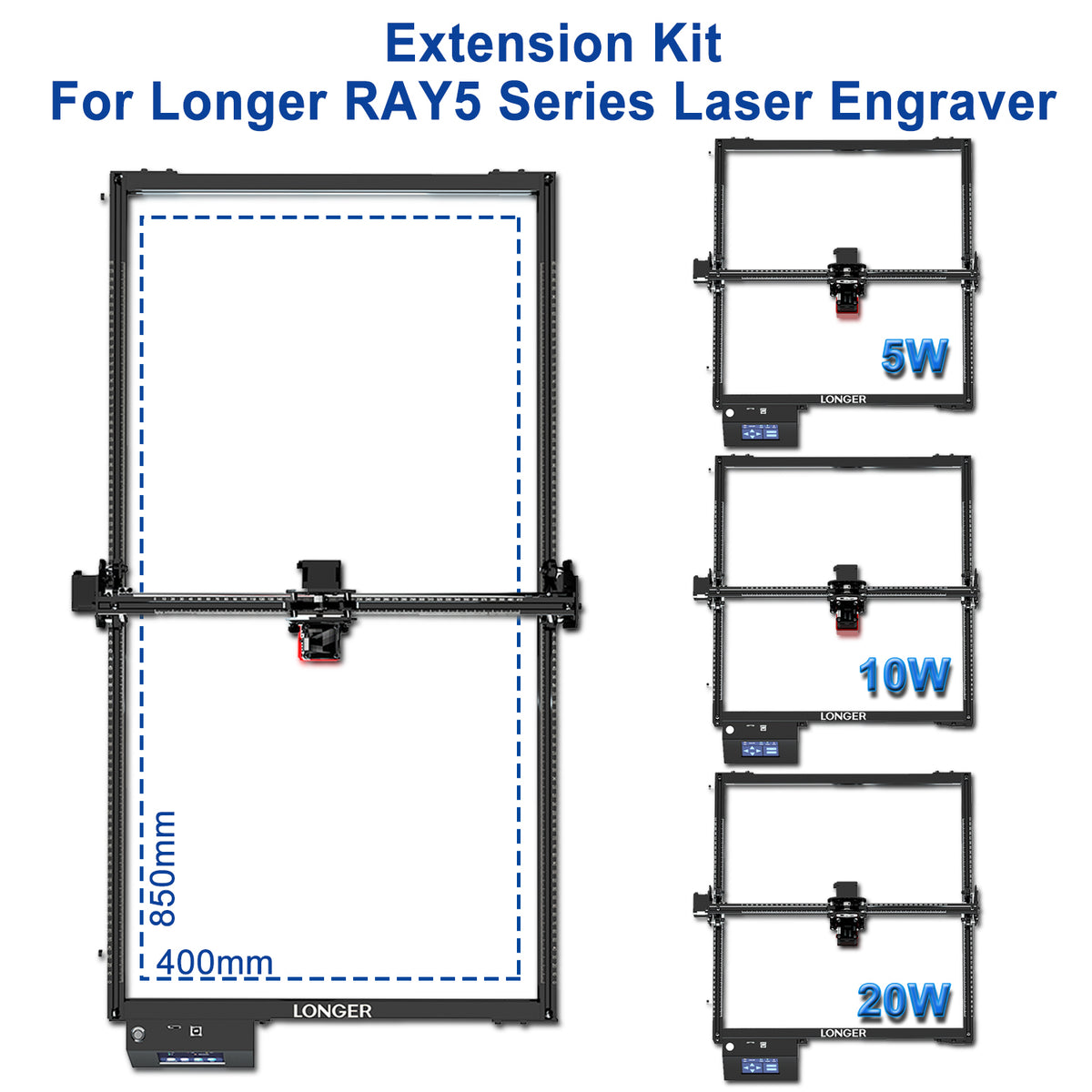Extension Kit for Longer Ray5 Laser Engraver(XY Axis)