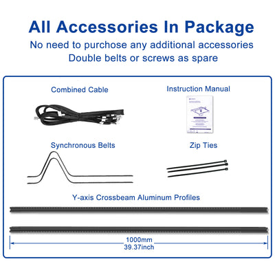Extension Kit for Longer Ray5 Laser Engraver(XY Axis)