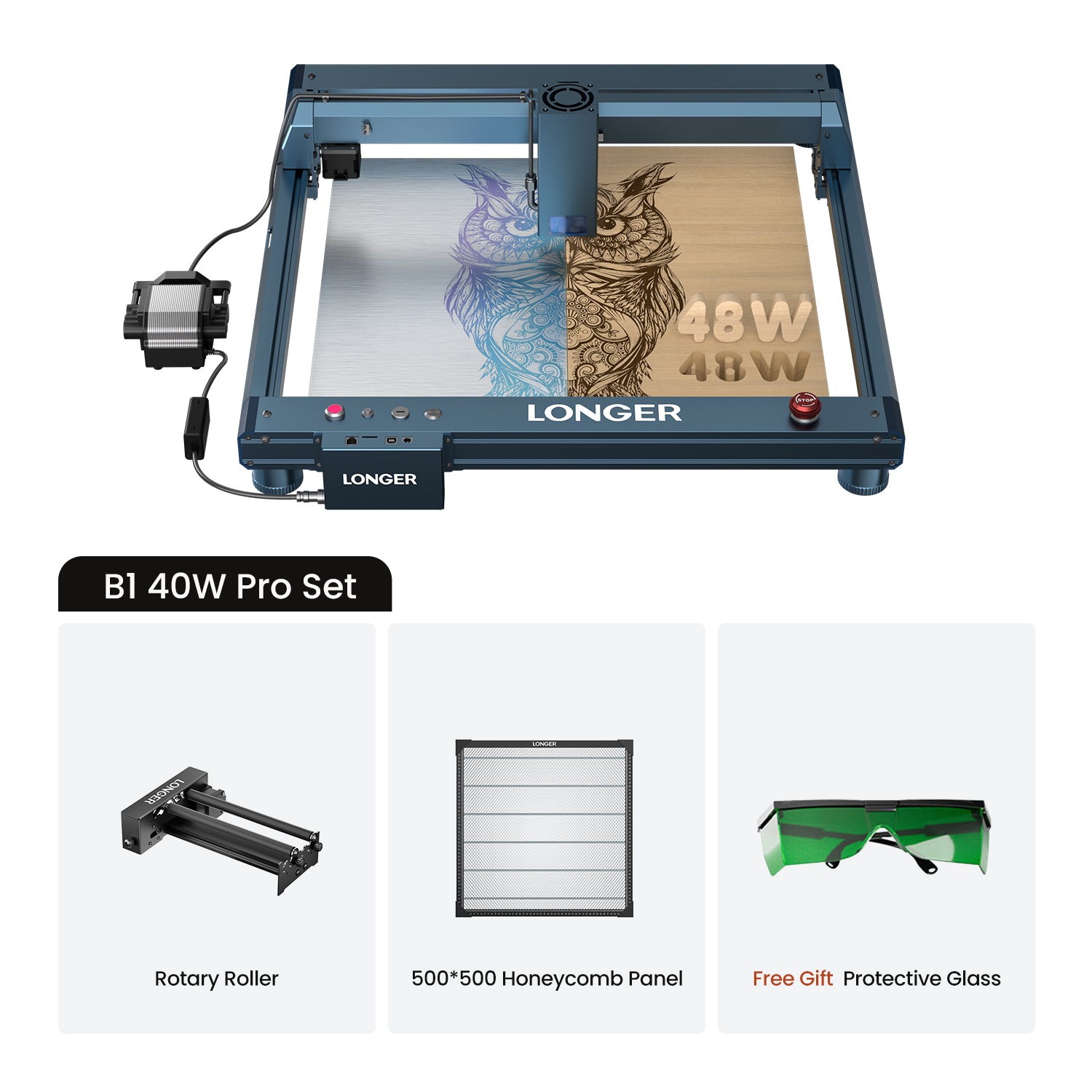 Längere B1 30W/40W Lasergravurmaschine
