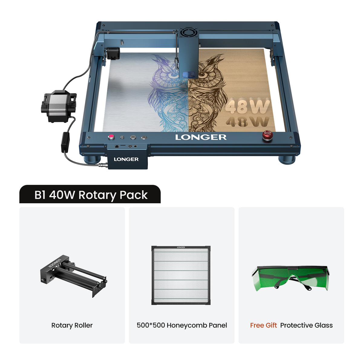 Longer B1 30W/40W Laser Engraving Machine