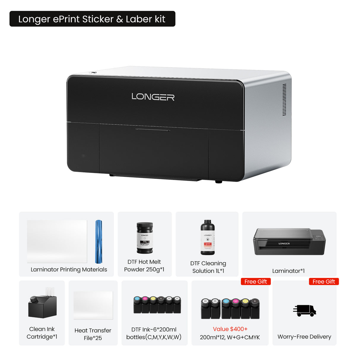 [Pre-order]Longer ePrint Dual-head UV Printer