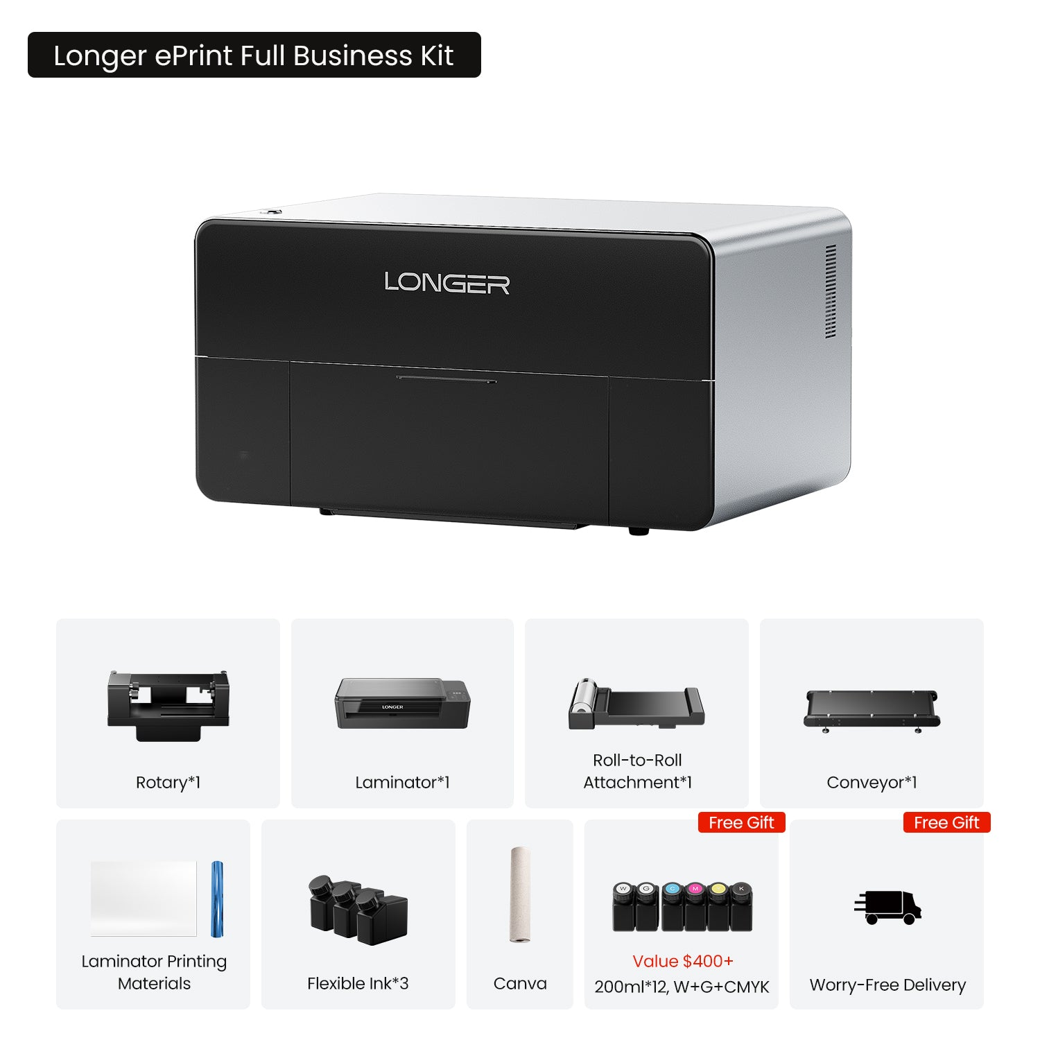 [Pre-order]Longer ePrint Dual-head UV Printer