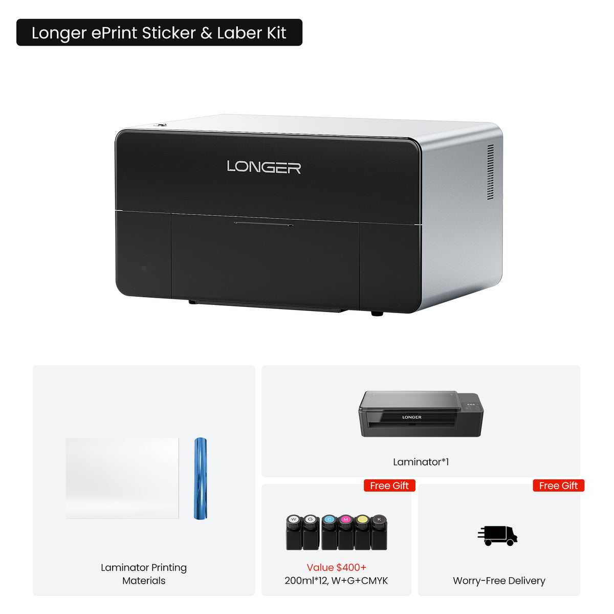 [Pre-order]Longer ePrint Dual-head UV Printer