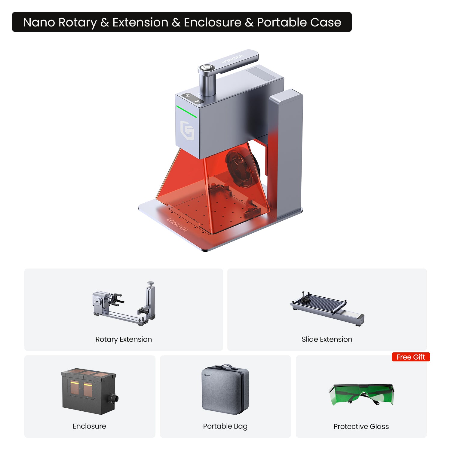 Longer Nano Pro 12W & Nano 6W Portable Laser Engraver