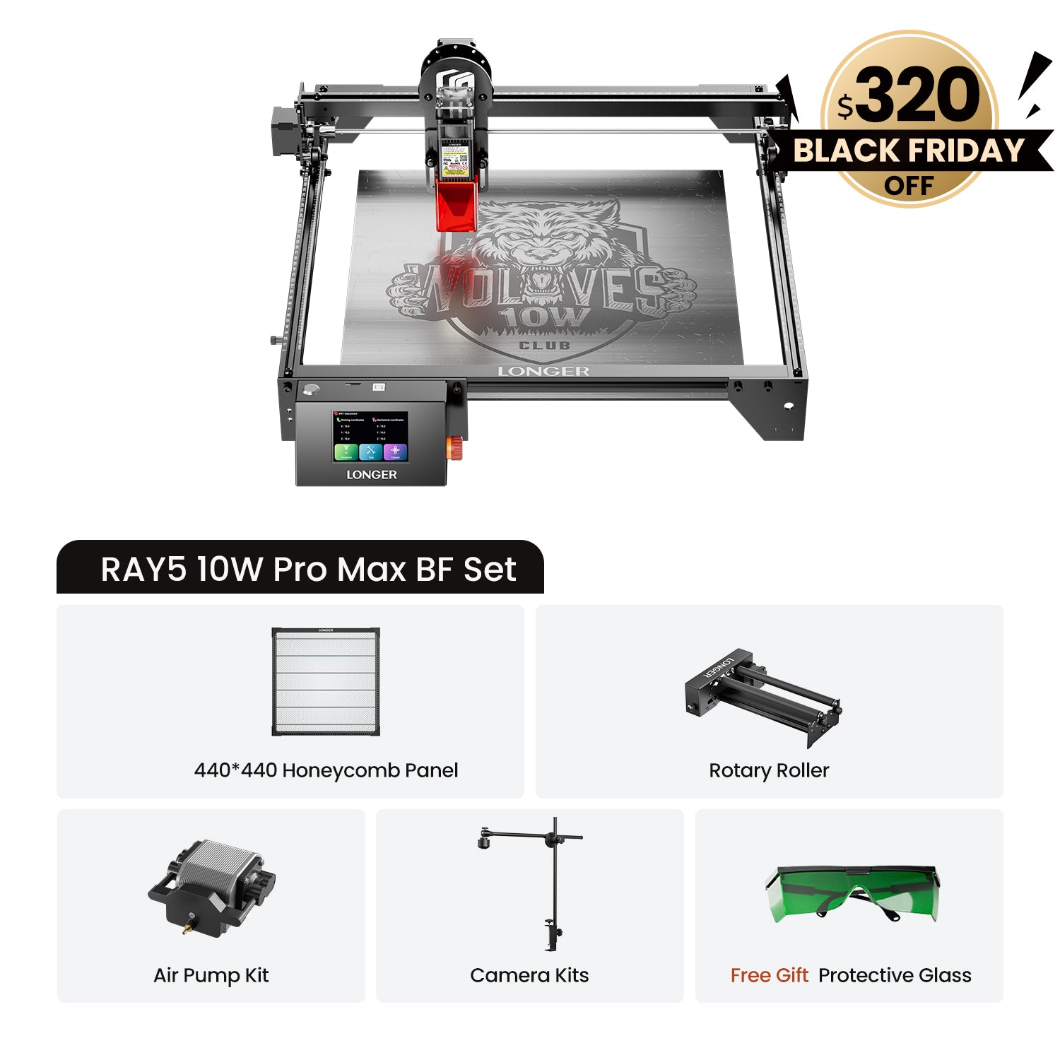 Longer Ray5 10W/20W Laser Engraver