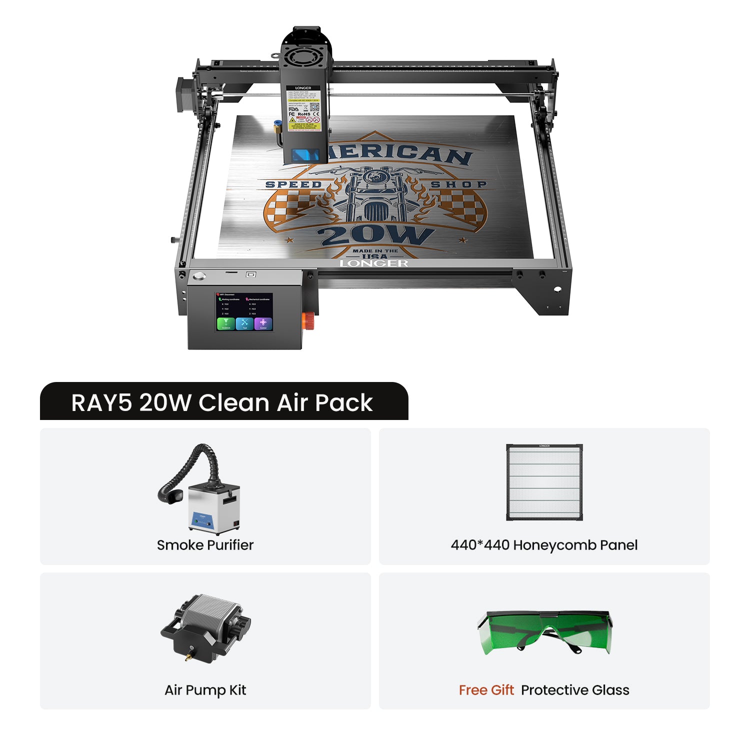 Longer Ray5 20W Laser Engraver