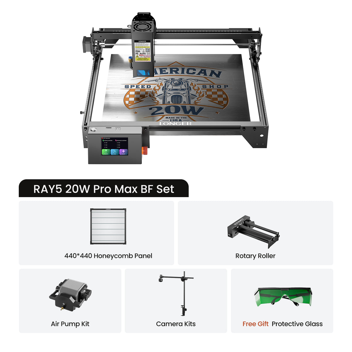 Longer Ray5 10W/20W Laser Engraver