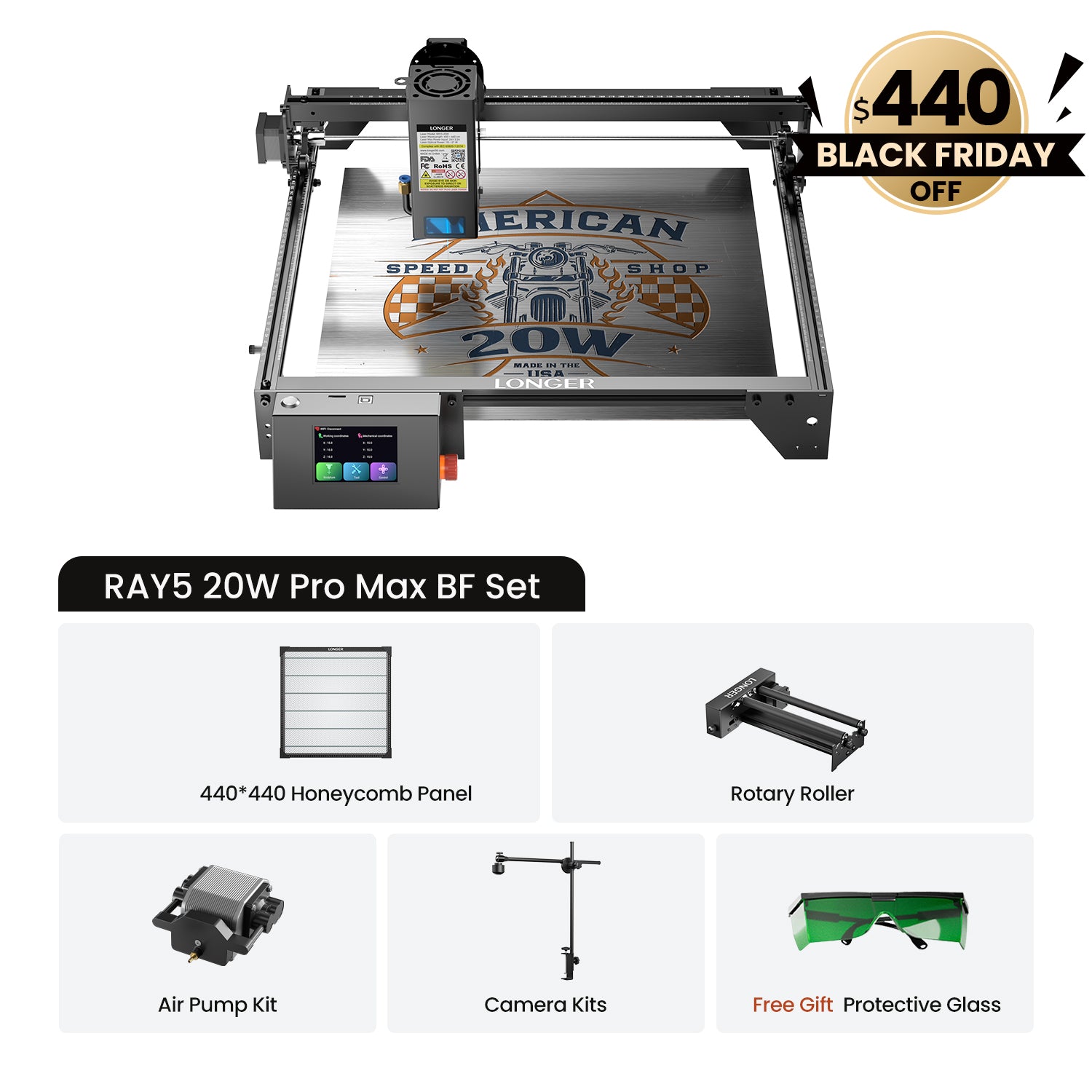 Longer Ray5 10W/20W Laser Engraver