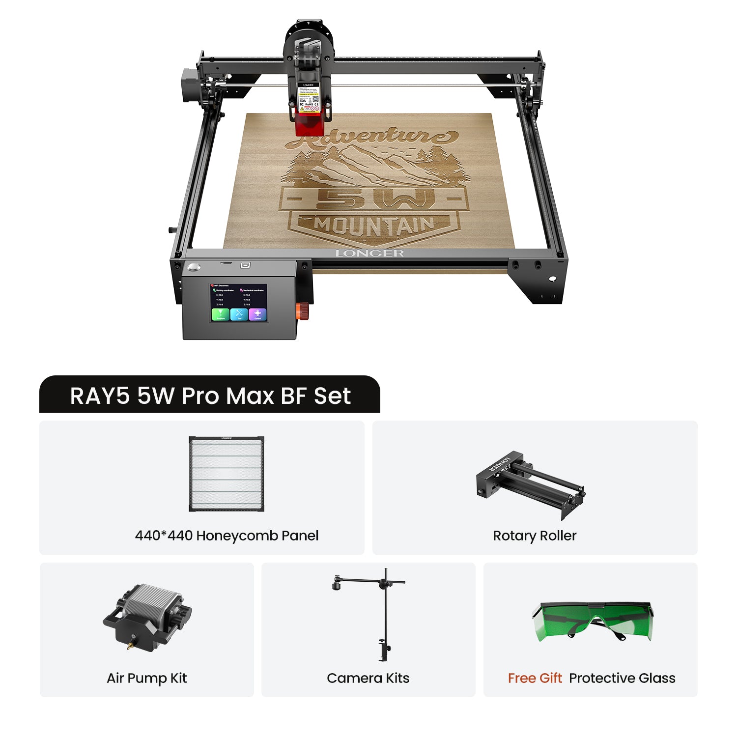 Längerer Ray5 5W Lasergravierer