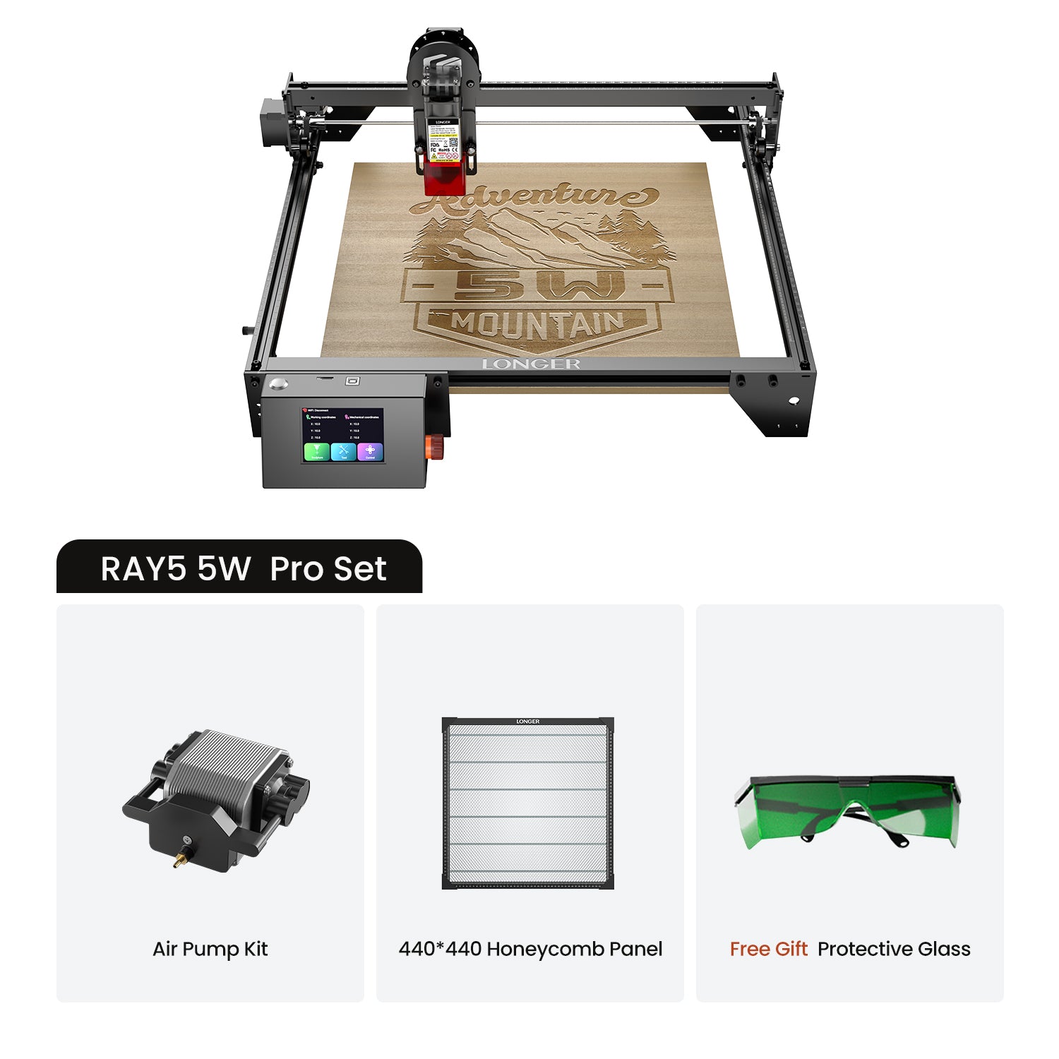 Längerer Ray5 5W Lasergravierer